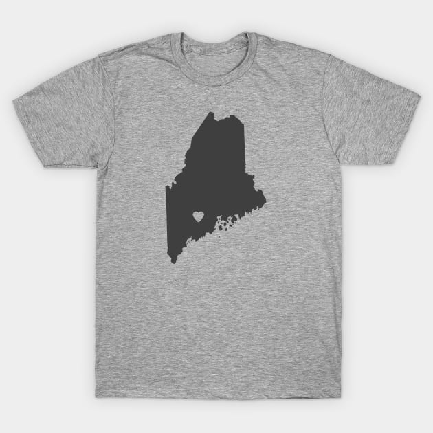 Maine Love T-Shirt by juniperandspruce